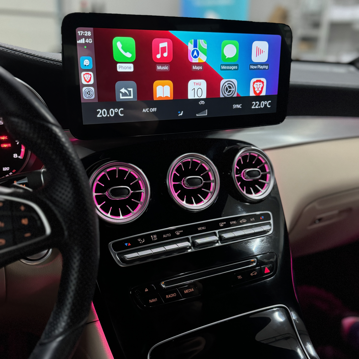 C/GLC Aggiornamento Apple Carplay e Android Auto Scherm - W205