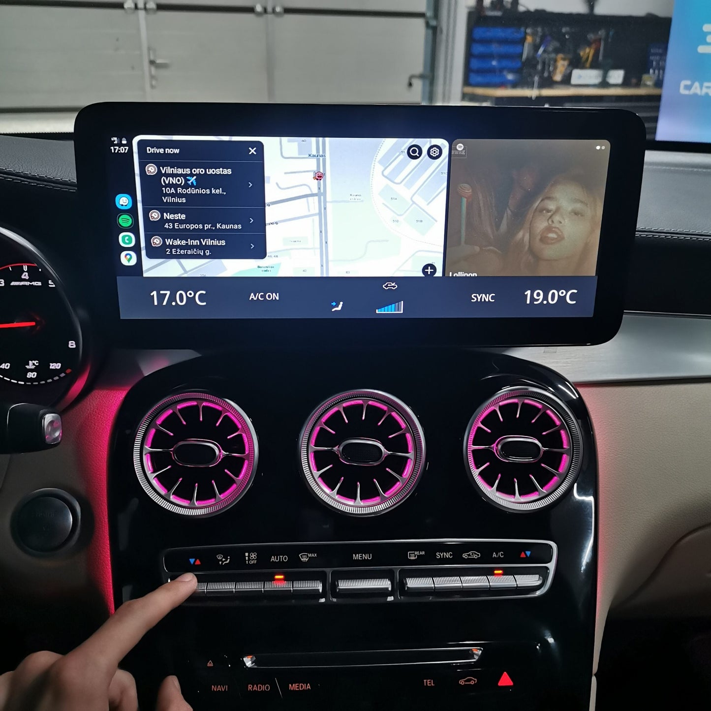 C/GLC Aggiornamento Apple Carplay e Android Auto Scherm - W205